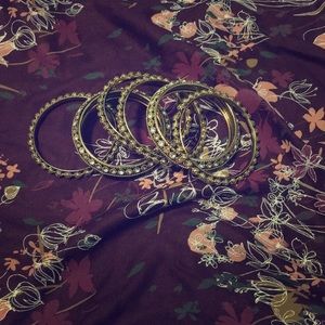 Golden colored bangles